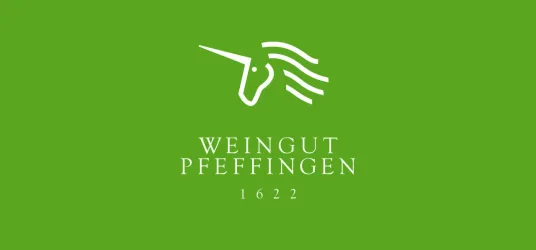 Logo weiss auf grünem Hintergrund