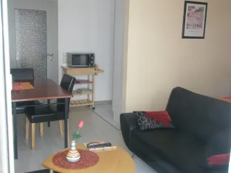 Blick auf den Ess-/Wohnbereich