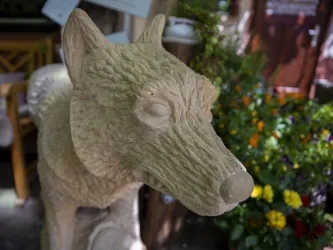 Wolf Skulptur