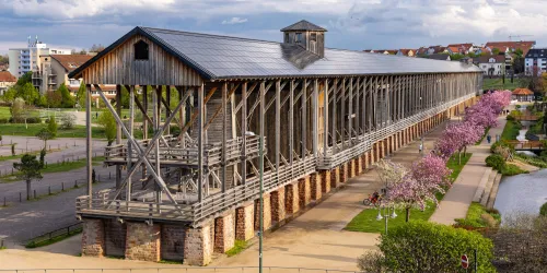 Gradierbau im Frühling