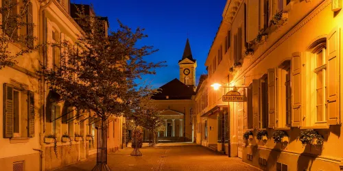 St. Ludwig Kirche bei Nacht