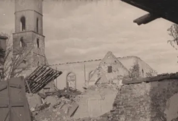 Zerstörtes Bad Dürkheim (© Stadtmuseum Bad Dürkheim)