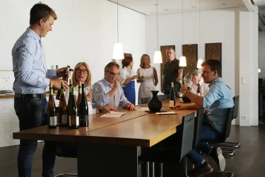 Weinprobe im Weingut Rebholz