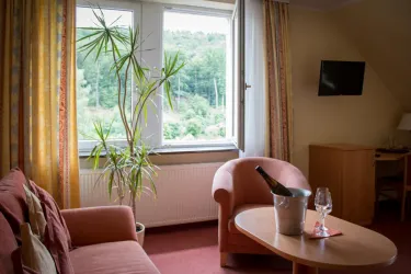 Blick in ein Doppelzimmer (© Bremerhof)