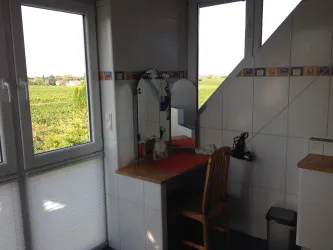 Frisierplatz im Badezimmer