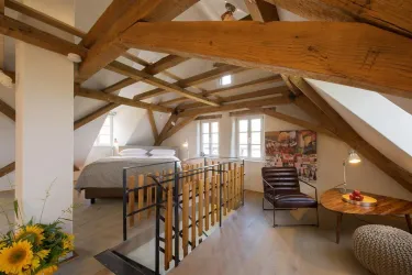 Maisonette Appartement Dachgeschoss (© Burggarten Appartements)