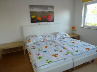 Schlafzimmer Doppelbett (© FeWo Abel)