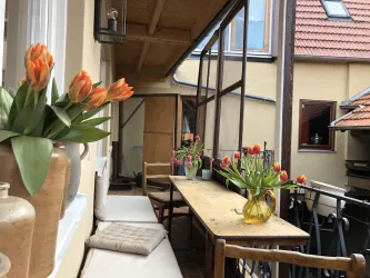Balkon zum Winzerhof hin
