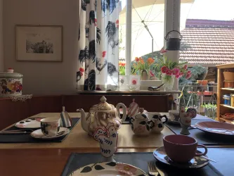 Gedeckter Tisch der Nostalgia Ferienwohnung