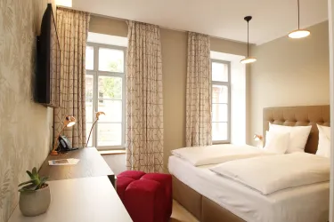 Doppelzimmer Dusche/WC (© Hotel Amelie)