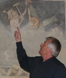 Darstellung eines Juden in der Katherinenkapelle
