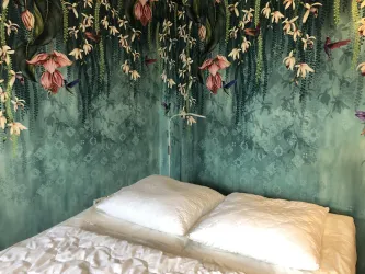 Magnolie im Schlafzimmer
