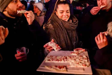 Flammkuchen essen