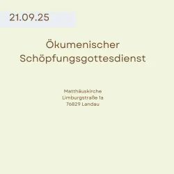 Schöpfungsgottesdienst 1