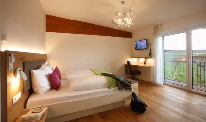 Zimmer mit Ausblick (© Weingut Vögeli)