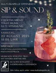 Poster "Sip & Sound"