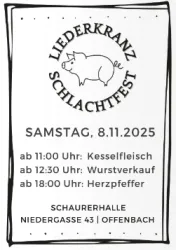 Liedrkranz Schlachtfest Liedrkranz Schlachtfest