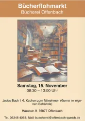 Plakat Bücherflohmarkt