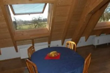 Essbereich (© Ferienwohnungen Schlossmühle, Familie Heumülle)