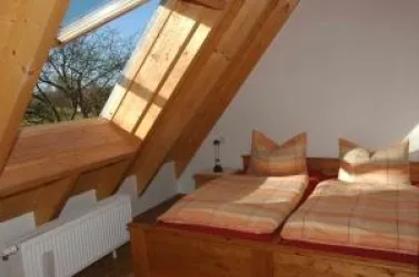 Schlafbereich (© Ferienwohnungen Schlossmühle, Familie Heumülle)