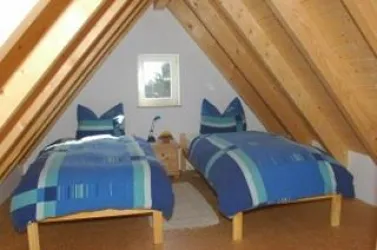 2. Schlafbereich (© Ferienwohnungen Schlossmühle, Familie Heumülle)