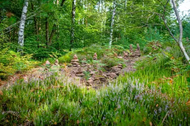 Steinmännchen Hinterweidenthaler Teufelstisch-Tour