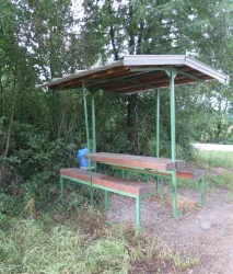 Überdachter Rastplatz Zeiskam