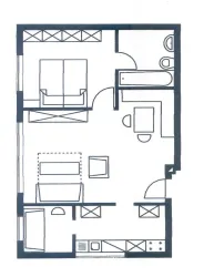 Grundriss große Wohnung