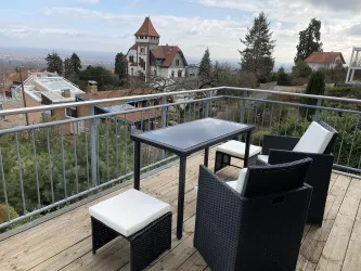 Balkon Ferienwohnung Weyher Pfalz