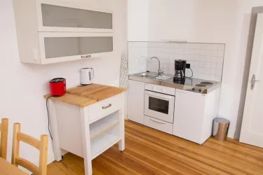 Küchenbereich Ap. 1 (© Gästezimmer Mittelgasse)