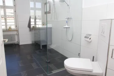 WC / Duschbereich Bad Ap. 3 (© Gästezimmer Mittelgasse)