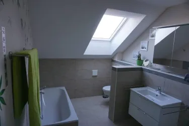 Badezimmer  (© Ferienwohnung im Wonnegau)