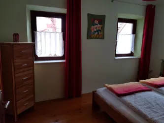rotes Schlafzimmer