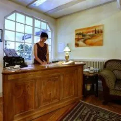 Hotel Blaues Haus Rezeption