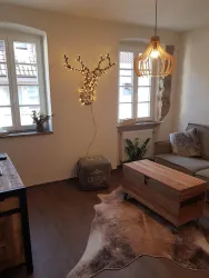 Wohnzimmer mit Schlafcouch
