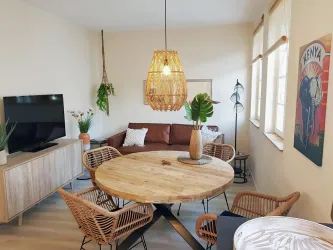 African Lodge Wohn Essbereich (© Steffushof)