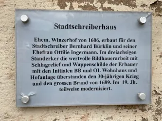 Stadtschreiber Haus, Schild (© Bernard)