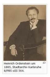 Heinrich Ordenstein  (© Stadtarchiv Karlsruhe Signatur 8/PBS oIII 564)