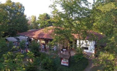 Vereinsheim des Muk im Ludwigshain aus der Luft (© MuK e.V. - Andrea Äckerle-Müller)