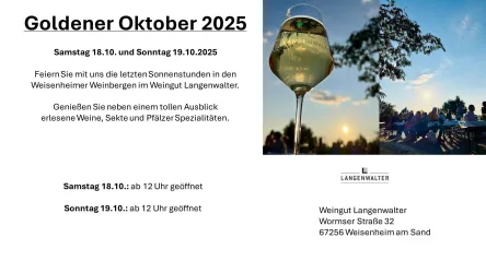 Goldener Oktober im Wgt. Langenwalter (© Weingut Langenwalter)