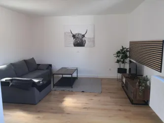 Wohnzimmer Ferienwohnung Daniela