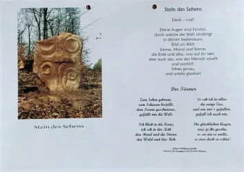 Infotafel - Stein des Sehens - Neidenfels