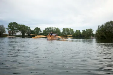 Lusoria Rhenana auf dem See