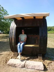 Beine Baumeln lassen im Strandkorb