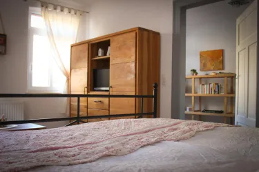 Schlaf- und Wohnbereich (© Haus Pfalzliebe)