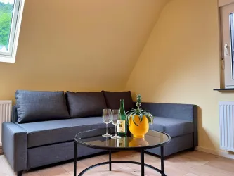 Wohnbereich (© Ferienwohnung Apartement Kropsbach)