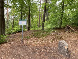 Schlüsselstein am Leininger Klosterweg