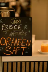 Frischer Orangensaft (© Eismanufaktur L‘Angolo)