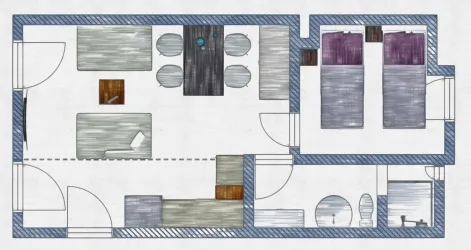 R03 - 20 - Grundriss - Einzelbetten