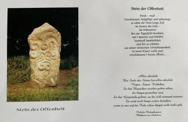 Infotafel - Stein der Offenheit - Esthal